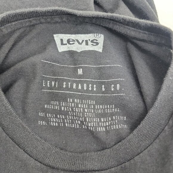 Levi's Black Shonn Graphic "California" T-Shirt Men's Size L Crew Neck - Picture 7 of 8